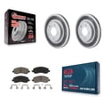 thumbnail image 1 of Transit Auto Front Coated Disc Brake Rotors and Ceramic Pads Kit for Car Chrysler Sebring Mitsubishi Lancer Galant Eclipse Outlander Dodge Stratus KGC-100166, 1 of 11