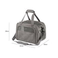 thumbnail image 3 of Bolsas transportadoras para perros y gatos, bolsa de salida transpirable para mascotas, suministros para mascotas (gris catiónico), 3 of 7