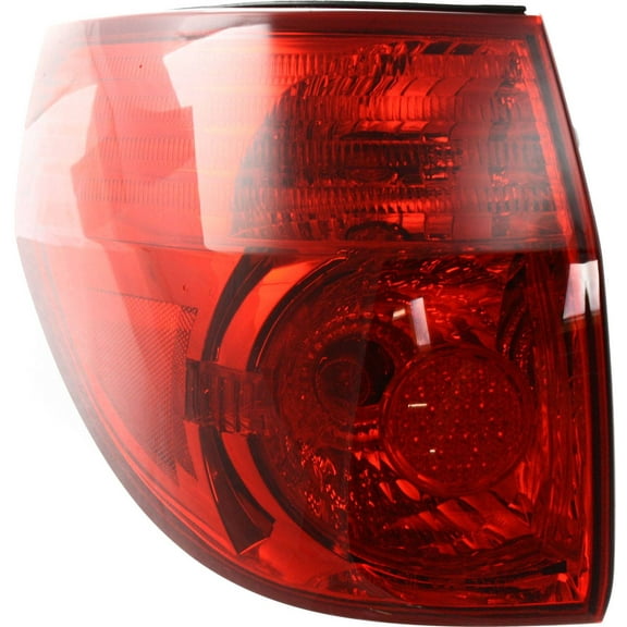 Tail Light Compatible With 2006-2010 Toyota Sienna Left Driver Side, Outer With bulb(s)