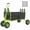 Green, variant on NIGSQJB Collapsible Fishing Cart with 10'' All-Terrain Wheels, 6 Rod & Umbrella Holders, Storage Pocket, 550lb Capacity Heavy Duty Steel Beach Cart Garden Wagon for Shopping, Camping,Green+Black
