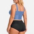 thumbnail image 4 of SPZTSX Plus Size Support Wireless Bras for Women Longline Wide Strap Breathable Comfort Seamless Everyday Sports Underwear, 4 of 8