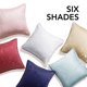 thumbnail image 5 of Deconovo Throw Pillow Cases for Dormitorio Sofa Curly Patterned Jacquard Pillow Covers with Edges, Juego de 2, Glacier Grey, 16x16 Inch, 5 of 6