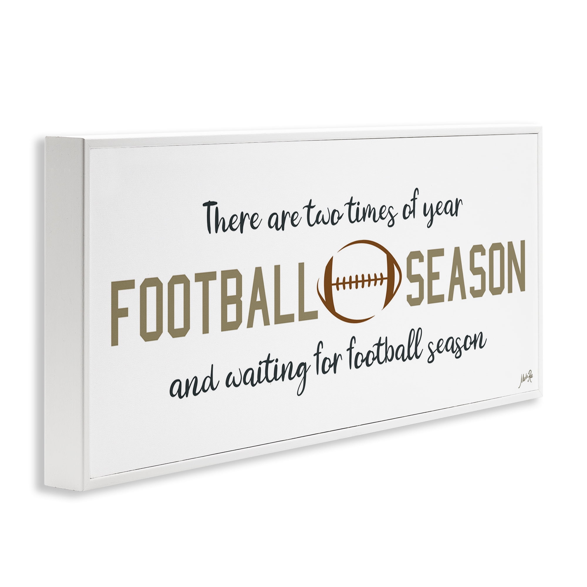 Stupell Industries Two Times of Year Sports Painting White Framed Art Print Wall Art, 24 x 10