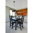 thumbnail image 2 of Living District Nora 1 Light Aluminum Pendant in Black & Natural Wood, 2 of 5