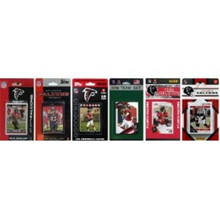 - C & I Collectables FALCONS611TS NFL Atlanta Falcons 6 Different Licensed Trading Card Team Sets