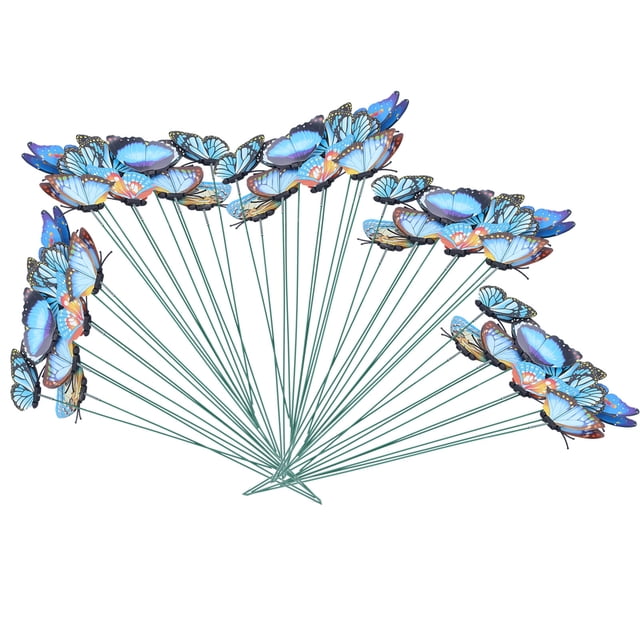 Simulaciód Decoración de Mariposas, Estacas Duraderas de Mariposas Apuestas de Jardín Adornos de Jardín de Luz Guapo Con El Medio Ambiente para La Decretación