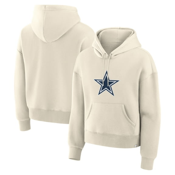 Women's Fanatics Cream Dallas Cowboys Dove Legacy Pullover Hoodie