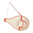 thumbnail image 3 of Almencla Tennis Bag PU Leather with Pocket Water Resistant Portable Tennis Racket Bag Orange, 3 of 8