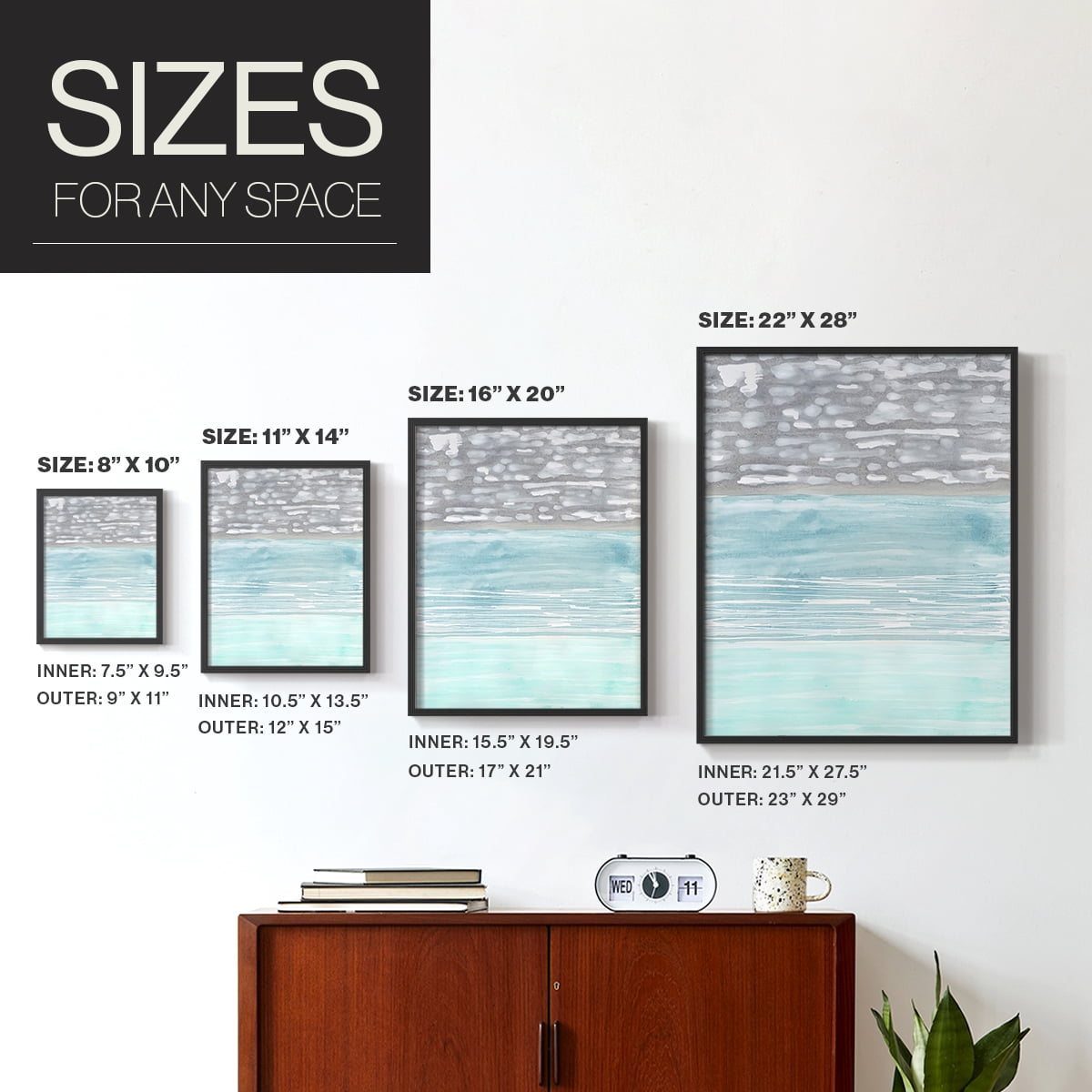 Hydrusphere II Framed Print in Black Solid Wood Framed Print No Nail Hanging
