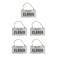 thumbnail image 1 of maskred Panneau Ouvert Fermé Double Face pour Vitrine Maison Réversible Blanc 12x23x0.6cm 5Set, 1 of 6