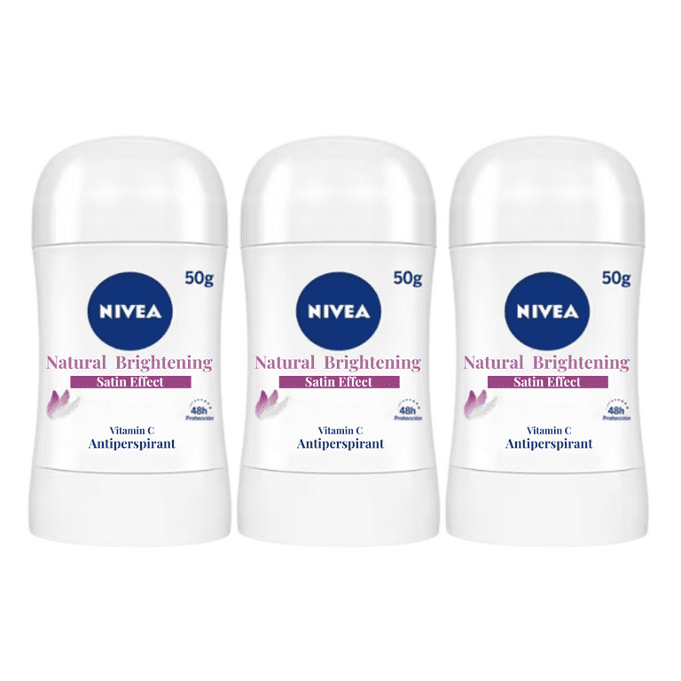 NIVEA Natural Whitening Deodorant Stick Pack of 3 for Underarm