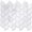 Leaf Gaps Calacatta White, variant on 10-Sheet Peel and Stick Backsplash Tile for Kitchen, Self-Adhesive Mosaic Glossy Leaf Stick  Wall Tile with Gaps (Leaf Beige)