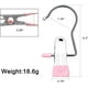 thumbnail image 3 of Hook Clip, Clothes Drying Clip, Heavy Duty Stainless Steel Hanging Hooks, Multifunctional Seamless Towel Storage, Windproof Pants Clip, Foldable Portable, Metal Frame, for Dorm Room, 3 of 9
