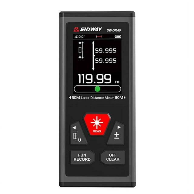 SWDR60 Bothway Laser Distance Meter Rechargeable Digital Rangefinder Laser Trena Range Finder Electronic Ruler