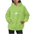 thumbnail image 6 of tklpehg Womens Hoodies Going Out Tops Lightweight Vintage Sweatshirt Hooded Long Sleeve Tops Classic Solid Color Casual Loose Pullover (Mint Green,XL), 6 of 6