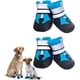 thumbnail image 1 of Botas para perros, juego de 4, antideslizantes, impermeables y protectoras, para perros pequeños, medianos y grandes (L, azul), 1 of 5