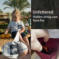 thumbnail image 3 of Kids AirTag Holder, 4 Pack Silicone Case with Hidden Pin, GPS Tracker Protective Cover for Clothing Backpack Luggage (Black, Black, White, White), 3 of 5