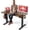 Rustic Brown2, variant on SIAGO Electric Standing Desk Adjustable - 48 x 24 Inch Sit Stand up Desk with Cable Management - 3 Memory Preset Adjustable Height Table