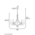 thumbnail image 2 of 12788GL Maxim Lighting Normandy - 8 Light Chandelier-34.75 Inches Tall and 34 Inches Wide     -Traditional Installation, 2 of 5