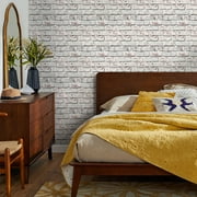 Commomy 10 Pcs 3D Faux Brick Wall Panels Peel and Stick Wall Tile,Thin PVC Brick Panels,11.8X11.8