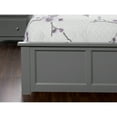 thumbnail image 5 of AFI Madison King Solid Wood Low Profile Platform Bed with Matching Footboard, Grey, 5 of 8