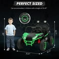thumbnail image 6 of Sakiyr 24V Ride-On UTV for Kids, 2-Seater Electric off-Road Truck with Remote Control, 3 Speeds, Bluetooth, LED Lights, Metal Frame, Music, Ride on Car Toy for Kids Toddlers, 6 of 7