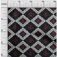 thumbnail image 1 of oneOone Cotton Poplin Fabric Argyle Ikat Decor Fabric Printed BTY 56 Inch Wide, 1 of 4