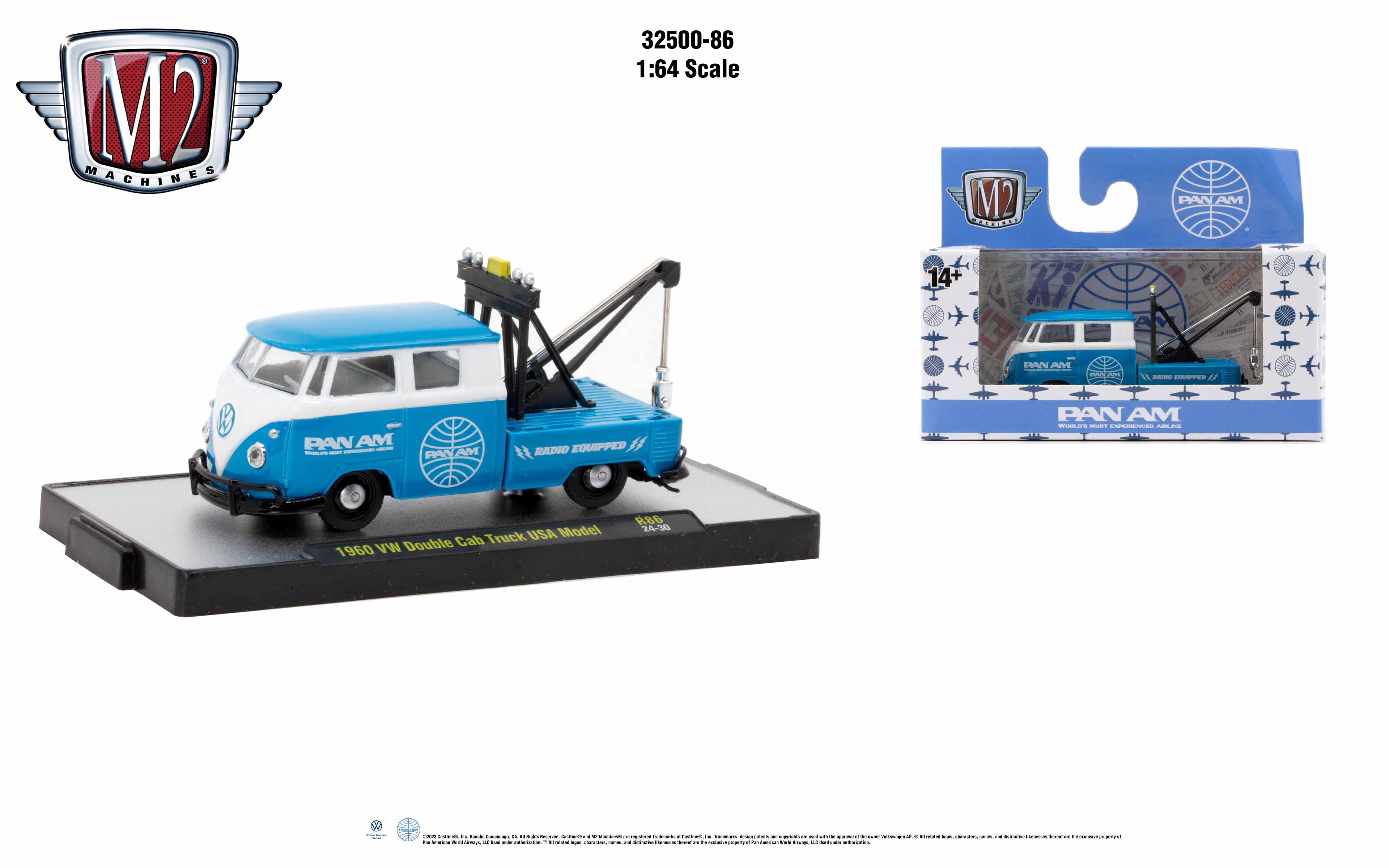 M2 Machines Auto-Thentic Release 89 - ​​1961 VW Double Cab Truck