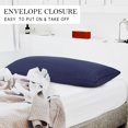 thumbnail image 6 of PiccoCasa 2Pcs Microfiber Body Pillow Cover, Envelop Closure Body Pillow Case Navy 20"x54", 6 of 7