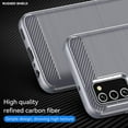 thumbnail image 4 of for Samsung A03S case, Galaxy A03S case with HD Screen Protector, Fashion Shock-Absorption Flexible TPU Bumper Soft Rubber Protective Case Cove for Samsung Galaxy A03S (Gray Brushed TPU), 4 of 15