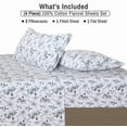thumbnail image 6 of Ruvanti Flannel Sheets Twin XL Size 4 Pcs - 100% Cotton Double Brushed Bed Sheets, Deep Pockets 16 Inches, All Seasons Breathable, Extra Soft & Comfy Twin XL Sheet Sets, Christmas Attraction, 6 of 7