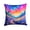 Periwinkles 1982, variant on Colorful Periwinkles Fabric Decorative Pillow 14 in x 14 in