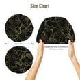 thumbnail image 5 of Rateoe Gold Gloss Outline Floral Pattern Silk Satin Hair Bonnet for Sleeping, Adjustable Sleep Cap Turban for Women , Curly Straight Hair Long Large Braid, 5 of 6