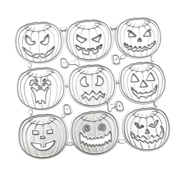 Halloween Calabaza Metal Repujado Die Cut Set Scrapbook DIY Álbum Sunnimix Molde de troqueles de corte