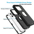 thumbnail image 3 of Njjex Shockproof Silicone Plastic Cell Phone Case for Apple iPhone 13 Pro 13 13 Pro Max, Black, 3 of 7