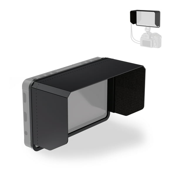 Neewer MA007 Sunshade Hood for F700 Field Monitor - 3-Side Anti-Glare Protection with Quick-Access Buttons & Secure Hook Mounting System