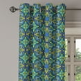 thumbnail image 2 of Ambesonne Vintage Grommet Curtain, Mosaic Tiles Pattern, 50" x 96", Cobalt Blue Apple Green, 2 of 6
