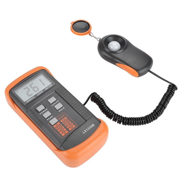 Probador de iluminación de Luxómetro Digital LX1330B de Alta Precisión, Medidor de Luz de Respuesta rápida 0200,000 Lux para Tiendas Públicas, Biblioteca, Museo, Fábrica de