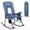 Blue, variant on SereneLife High Back Folding Rocking Chair, Portable Camping Rocker with Cup Holder, Side Pocket & Carry Bag, Steel Frame, 250 lb Capacity for Camping, Tailgating & Picnics