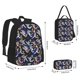 thumbnail image 2 of Disketp Astronauts in sport Mochila Estampada de Gran Capacidad con Lonchera y Estuche, Set de 3 Piezas para Estudiantes, 2 of 7