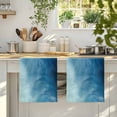 thumbnail image 4 of Blue Ombre Kitchen Towels Set of 1, Coastal Beach Modern Abstract Art Absorbent Dish Towels for Kitchen, Microfiber Hand Towel, Quick Drying Tea Towel for Cleaning Decorative Dishcloths, 4 of 7