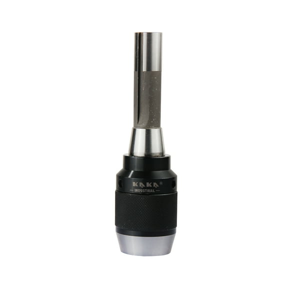KAKA Indsutrial Drill Chuck With Integrated Shank, APU R8 Shank (HPJ1316 (1/32"-5/8"-R8-7/16"-20))