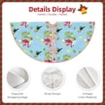 thumbnail image 3 of Sikiie Flamingos And Tropical Plants Christmas Tree Skirt, Christmas Tree Decorations, Christmas Decor, Tree Mat Decoration(30-48IN)-36", 3 of 6