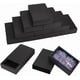 thumbnail image 1 of 12 cajas de cartón negras con cajón, rectangulares de 18,2 x 12,7 x 4,2 cm (7,17 x 5 x 1,65 pulgadas), ideales para regalos, galletas, bodas, fiestas o para envolver joyas., 1 of 9