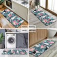 thumbnail image 6 of Husky Dog Flower Floral Kitchen Rug Mat,Kitchen Runner Rugs Non Skid Washable,Decorative Kitchen Floor Mats for Kitchen,Sink,Laundry,17"x47.2", 6 of 7