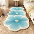 thumbnail image 4 of Cagogo Floral Rug, Non Slip Bedroom Rug For Home Decor, Washable Polyester Floor Mat, Decorative Area Rug For Living Room Bedside Nursery, 4 of 6