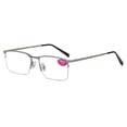 thumbnail image 2 of 4 Pack Half Frame Crystal Lenses Tinted Sun Reading Glasses Business Readers Presbyopic glasses, 2 of 3