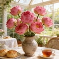 thumbnail image 4 of Fufafayo Artificial Lotus Flower Realistic One Fake Lotus for Pond Decoration Water Feature Spring Summer Decor Photography Prop Living Room Table Display, 4 of 6