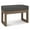 Ebony, variant on Pemberly Row 26" Wide Tweed Fabric Small Entryway Bench in Mink Brown