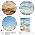 thumbnail image 3 of Designart "Seaside Reflections Beach Photo IV" Nautical & Beach Floater Framed Canvas Print, 3 of 7